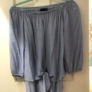 AQUA off the shoulder top